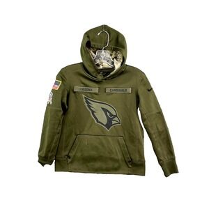 Nike‎ Arizona Cardinals Hoodie Mens Small Green NFL Football Salute To Service